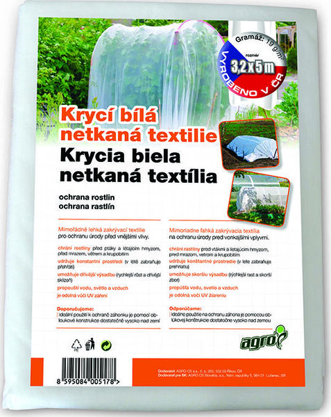 AGRO Krycí netkaná bílá textilie 3,2x5 m