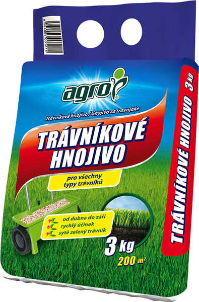 AGRO Trávníkové hnojivo 3 kg