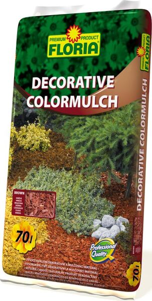 AGRO FLORIA Decorative ColorMulch HNĚDÁ 70 L