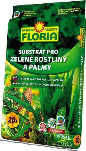 FLORIA Substrát pro zelené rostliny a palmy 20 L