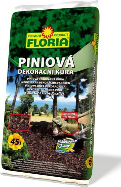 AGRO FLORIA Piniová dekorační kůra 45 L