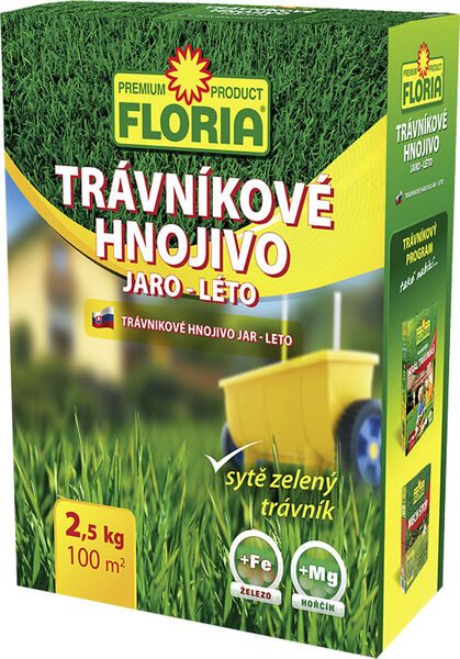 FLORIA Trávníkové hnojivo JARO - LÉTO 2,5 kg