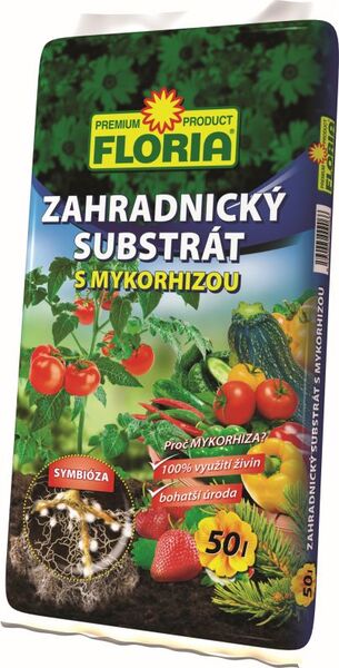AGRO FLORIA Zahradnický substrát s mykorhizou 50 L