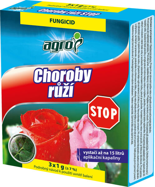 AGRO Choroby růží STOP 3x1 g