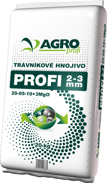 AGRO PROFI Trávníkové hnojivo 20-05-10+3MgO 20kg
